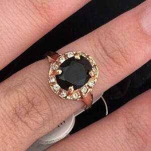 Florence Scovel Rose Gold Emerald Ring size 6 - new